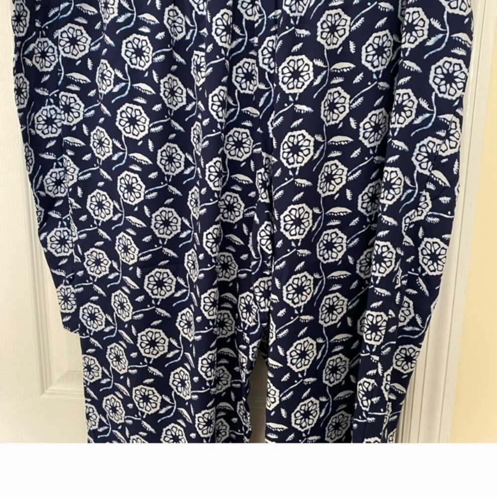 Ann Taylor Blue and White Pants XL NWT - Picture 3 of 4